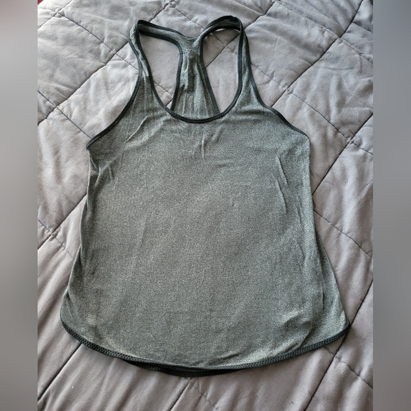 Lululemon 105 F Singlet Racer Back Gray Tank Top Size 8 - Picture 4 of 4